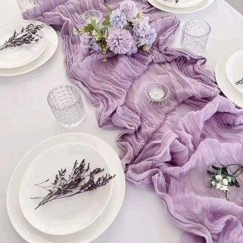 Stalo takelis Gauze Lilac, 90x180 cm|Prekės namams|TavoSapnas