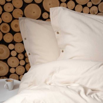 Medvilninė patalynė PURE ECO LINE Beige, 200x220, 70x80 cm|200x220cm|TavoSapnas