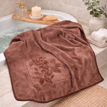 Mikropluošto rankšluostis Gėlė, 70x140 cm|Prekės namams|TavoSapnas