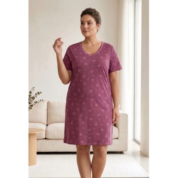 Plius dydžio medvilniniai naktiniai Kamila, 4XL dydis|Naktiniai ir pižamos|TavoSapnas