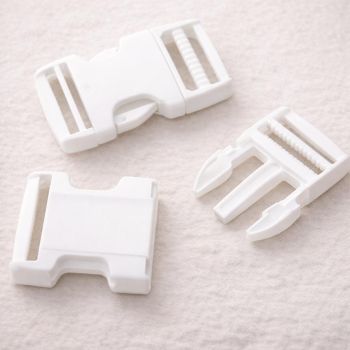 Užsegimas-fiksatorius baltas, 20 mm|Priedai siuvimui|TavoSapnas