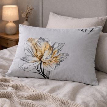 Medvilninis pagalvės užvalkalas su užtrauktuku Flower, 50x70 cm|50x70cm|TavoSapnas