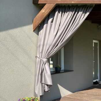 Užuolaida terasai Pilkai ruda + surišimas|Užuolaidos ir jų priedai|TavoSapnas