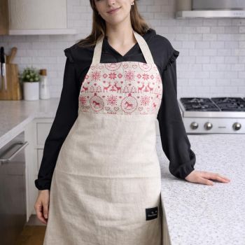 Lininė prijuostė Miško Karaliai|Prekės namams|TavoSapnas