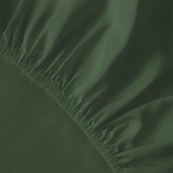 Pure Collection satino paklodė su guma GREEN, 160x200 cm|Patalynė|TavoSapnas