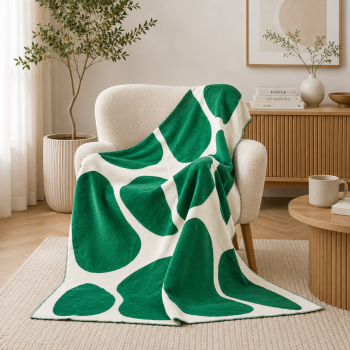 Medvilninis pledas Fashion Collection Verde, 150x200 cm|Patalynė|TavoSapnas