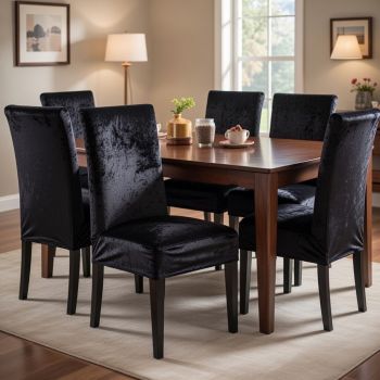 Kėdžių užvalkalai Black, 2 vnt.|Prekės namams|TavoSapnas