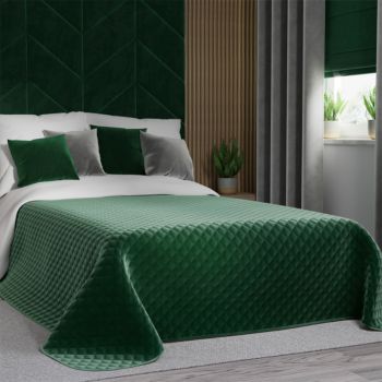 Veliūrinė lovatiesė Emerald, 220x240 cm|Patalynė|TavoSapnas