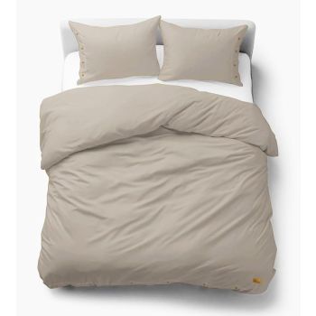 Medvilninė patalynė PURE ECO LINE Taupe, 200x220, 70x80 cm|200x220cm|TavoSapnas