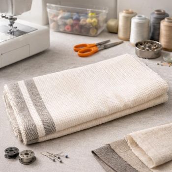 Lininio audinio likutis 0.25x1.40m|Audiniai|TavoSapnas