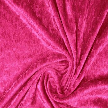 Plonas glamžytas aksomas Bright pink, 0.35x1.30m|Audiniai|TavoSapnas