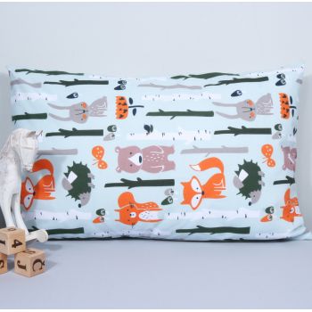 Medvilninis pagalvės užvalkalas Miškas, 40x60 cm|Kūdikio miegas ir priežiūra|TavoSapnas