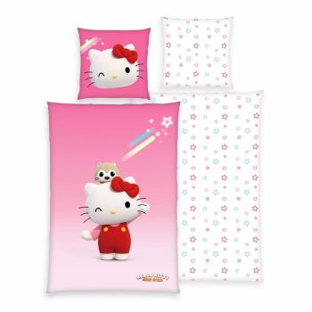 Patalynės komplektas Hello Kitty, 140x200, 70x90 cm|Vaikiški|TavoSapnas