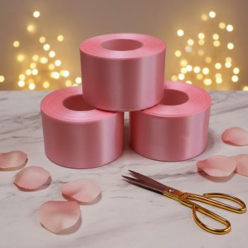 Juostelė atlasinė rožinė 50mm|Siuvimo priedai|TavoSapnas