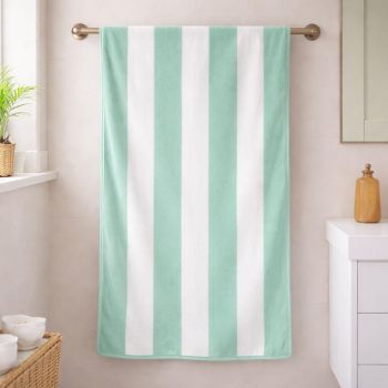 Rankšluostis Mint Stripes, 70x140 cm|Prekės namams|TavoSapnas