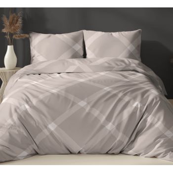 Medvilninis patalynės komplektas Beige Harmony, 200x220, 50x70 cm|200x220cm|TavoSapnas