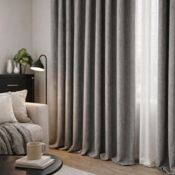 Naktinės užuolaidos audinys Rio Grey, aukštis 290 cm|Užuolaidos|TavoSapnas