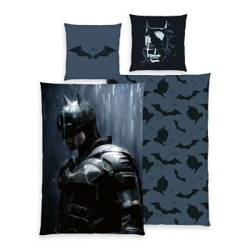 Skaitmeninio spausdinimo patalynės komplektas Batman, 135x200, 80x80 cm|Vaikiški|TavoSapnas