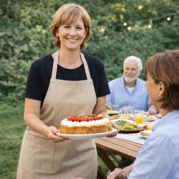 Neperšlampanti prijuostė Sand Melange, L/XL|Prekės namams|TavoSapnas