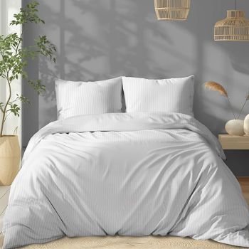 Juostuotas satinas White, plotis 225 cm|Audiniai|TavoSapnas