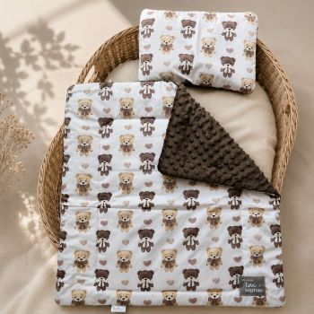 Minky komplektas vežimėliui Baby Bear|Vasarinio šiltumo|TavoSapnas