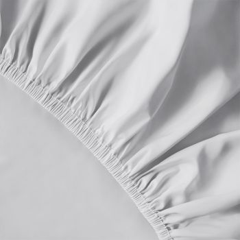 Pure Collection satino paklodė su guma SILVER, 160x200 cm|Patalynė|TavoSapnas