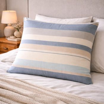 Medvilninis pagalvės užvalkalas su užtrauktuku Dryžius, 70x80 cm|Patalynė|TavoSapnas