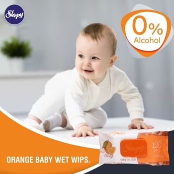 Drėgnos servetėlės Sleepy Orange, 120 vnt.|Būsimai mamai|TavoSapnas