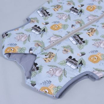 Šiltas miegmaišis su dvipusiu užtrauktuku Zoo Draugai, 100 cm|Žieminio šiltumo|TavoSapnas