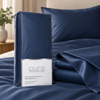 Pure Collection satino paklodė be gumos DENIM, 200x220 cm|Patalynė|TavoSapnas
