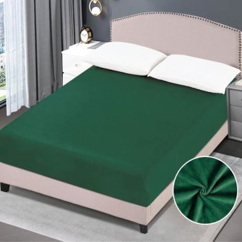 Pliušinė paklodė su guma, 90x200 cm|Patalynė|TavoSapnas