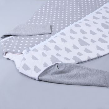 Šiltas miegmaišis su rankovėmis Miego debesėliai, 70 cm|Žieminio šiltumo|TavoSapnas