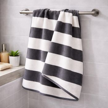 Rankšluostis Grey Stripes, 70x140 cm|Prekės namams|TavoSapnas