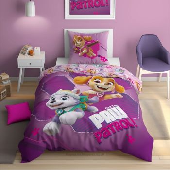 Šviečiantis tamsoje patalynės komplektas Paw Patrol, 140x200, 70x80 cm|Vaikiška patalynė|TavoSapnas