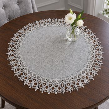 Puošni stalo servetėlė Pilka, 60 cm|Namų tekstilė|TavoSapnas
