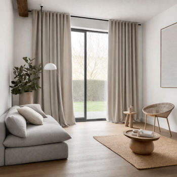 Matuojama naktinė užuolaida Emma Light Taupe, aukštis 280 cm|Užuolaidos|TavoSapnas