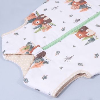 Šiltas miegmaišis su dvipusiu užtrauktuku Meškučiai, 70 cm|Žieminio šiltumo|TavoSapnas