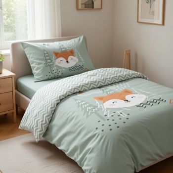 Patalynės komplektas Nordic Forest, 140x200, 70x90 cm|Vaikiška patalynė|TavoSapnas