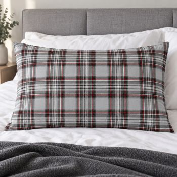 Medvilninis pagalvės užvalkalas su užtrauktuku Tartan, 50x70 cm|50x70cm|TavoSapnas