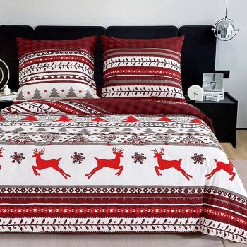 Patalynės komplektas Christmas Joy, 140x200, 70x80 cm|140x200cm|TavoSapnas