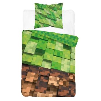 Patalynės komplektas Minecraft, 140x200, 70x80 cm|Vaikiški|TavoSapnas