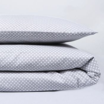 Patalynės komplektas Pilkas taškelis, 90x120, 40x60 cm|90x120 cm |TavoSapnas