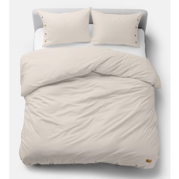 Medvilninė patalynė PURE ECO LINE Beige, 200x220, 70x80 cm|200x220cm|TavoSapnas