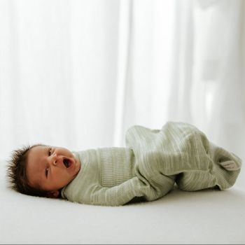 Mažas Swaddellini miegmaišis Mint, 2.7-5.4 kg, bambukinis|Kūdikio miegas ir priežiūra|TavoSapnas