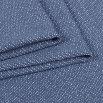 Trisiūlis kilpinis trikotažas džinso mėlynas melanžas, likutis 1.20x1.70m|Audiniai|TavoSapnas