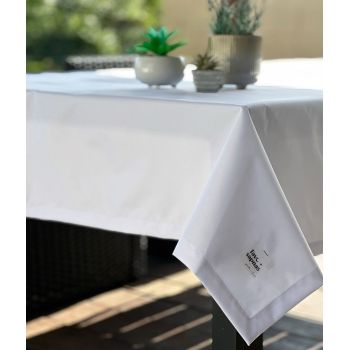 Lauko staltiesė Oxford Balta, 150x195 cm|Prekės namams|TavoSapnas