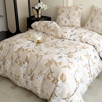 Patalynės komplektas Cream Flowers, 180x200, 70x80 cm|180x200cm|TavoSapnas