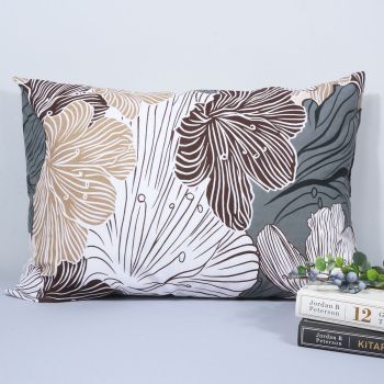 Medvilninis pagalvės užvalkalas su užtrauktuku Brown Flower, 50x70 cm|50x70cm|TavoSapnas