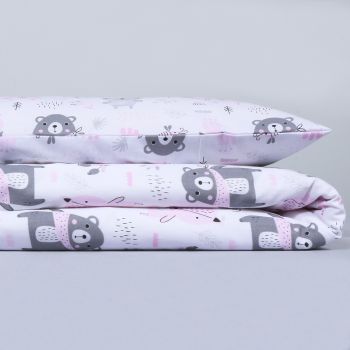 Patalynės komplektas Rožinis miškelis, 90x120, 40x60 cm|90x120 cm |TavoSapnas