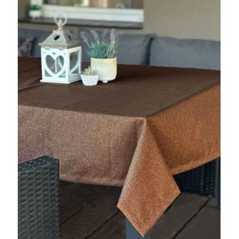 Lauko staltiesė su UV apsauga Linen Brown, 155x190 cm|Prekės namams|TavoSapnas